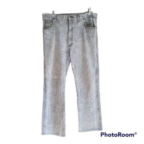 Vintage 80s Bristol Blues Stone Wash Boot Cut Jean's Sz 34" W x … - Picture 1 of 11